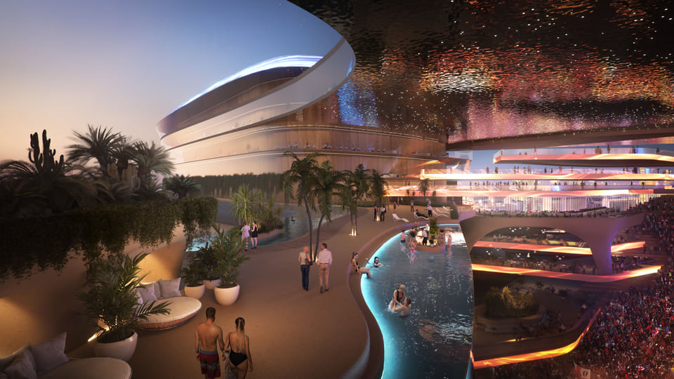 Sports & Entertainment architectural rendering — Public & Cultural Venues