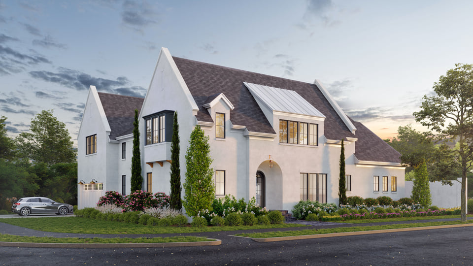 Single Family architectural rendering — Home & Community Renderings